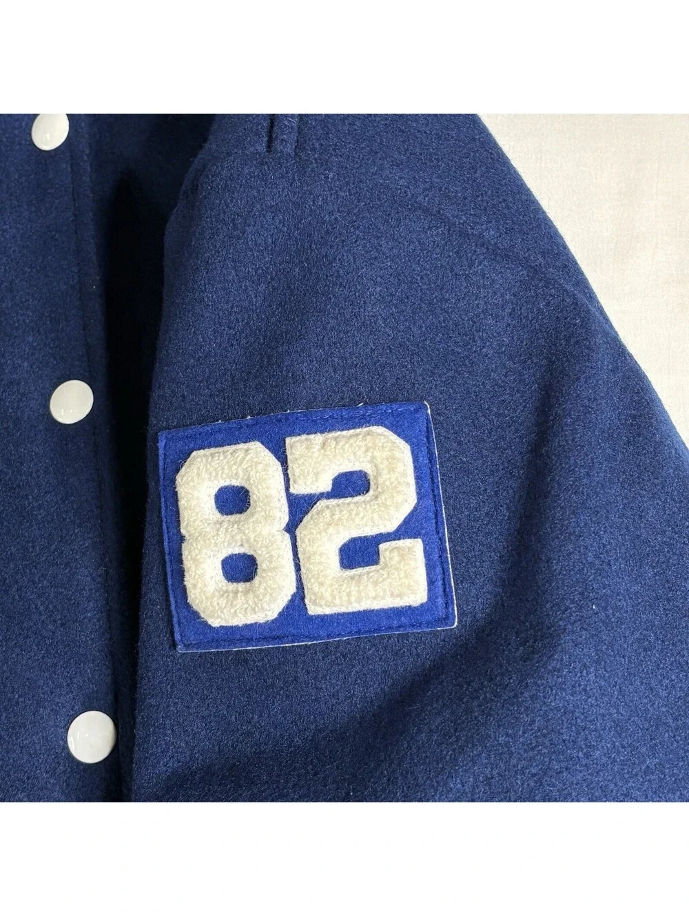 Vintage 1970s The Standard Pennant Co. Varsity Wool Bomber -